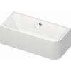 DURAVIT Happy D.2 voľne stojaca vaňa akrylátová, pre pristavenie k stene - do ľavého rohu, odtok v strede, 1800 x 800 x 600 mm, biela, 700316000000000