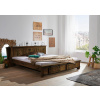 Bighome - Posteľ Mango 180x200 hnedá lakovaná IRON