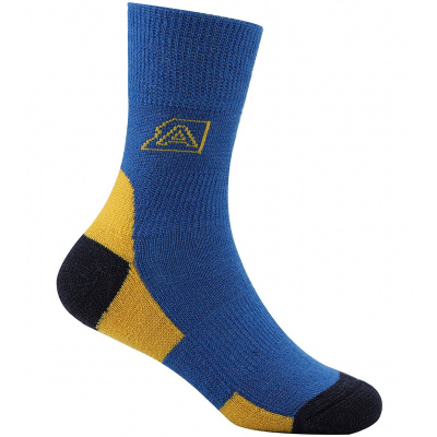 Alpine Pro Indo Detské vlnené ponožky KSCU016 cobalt blue S