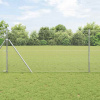 zahrada-XL Plot s stĺpmi Strieborná 1 x 10 m Oceľ 3351574