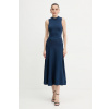 Šaty Guess CASSANDRA modrá farba, maxi, áčkový strih, W5YK0S Z0241 W5YK0S.Z0241 L