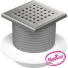 Vpusť podlahová spodná NEPTUN D 50 mm, golier, nerez rámček, mriežka GATE, ENPRO