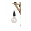 LUCIDE FIX Wall Light E27 excl. H22cm Wood/ Black 08208/01/30