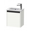 Duravit Ketho.2 Umývadlová skrinka, 44x41x29 cm, 1 dvierka, pánty vpravo, lesklá biela K25060R22220000