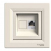 Asfora - Zásuvka datová RJ45, kat.5e UTP, krémová, EPH4300123 (Schneider Electric, Asfora, krémová)