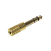 Redukcia Jack 6.3 stereo/ 3.5 stereo zdierka zlatá