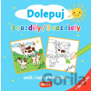 Dolepuj 3 rozdiely zošit s kravičkou a samolepky