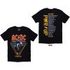 Tričko AC/DC - Angus Triangle PWR-UP EU Tour '27 Čierna S