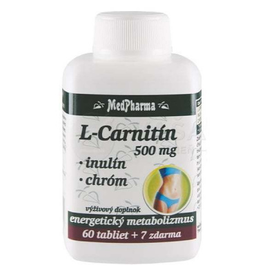 MedPharma L-Carnitin 500 mg+Inulín+Chróm 67 tabliet