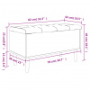 vidaXL Úložná lavička hnedý dub 82x42x46 cm kompozitné drevo - Hnedá - 82135-36528