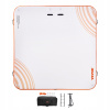 VEVOR Plávajúca platforma 2.13X2.13M White Orange PVC Portable (VEVOR Plávajúca platforma 2.13X2.13M Biela Oranžová PVC prenosná)