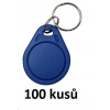 Elatec RFID Unique čip, přívěsek na klíče, 125 kHz, modrý, Standard 100-pack RFID125-KEY-BLUE-PACK