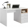 Hom`in PÍSACÍ STÔL, biela, farba duba, 120/70/74 cm - Kancelárske stoly - 000003000611