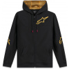 mikina SESSIONS 3 HOODIE, ALPINESTARS (černá/zlatá)