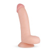 Real Fantasy Cliff - realistický dildo s semenníkmi - 22 cm (naturálny)