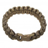 MFH náramok paracord coyote tan zapínanie na klip šírka 1,9 cm - L