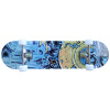 Skateboard športový s alu podvozkom a protišmykom na rekreačné účely modrá