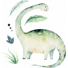CUKROVÁ TLAČ jedlý obrázok na tortu Cukrová hmota Dinosaury Akvarel + MENO
