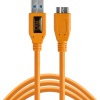 Tether Tools CU5454 USB 3.0 A/Micro B, 4,6m, oranžový