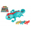 Teddies Chameleón na natiahnutie do vody plast 14cm 3 farby