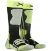 Detské lyžiarske ponožky X-Socks Ski Junior 4.0 - anthracite melange/green lime 24-26