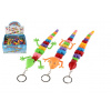 Prívesok jašterica/had/chameleón plast 28cm na batérie so svetlom mix farieb