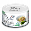 Vlhké krmivo pre mačky Pettric Cherie - KURACIE MÄSO, ŠPENÁT V OMÁČKE - 80g konzerva