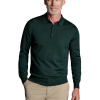 Charles Tyrwhitt Merino Polo Jumper — Forest Green - XL