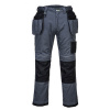 PORTWEST PW3 HOLSTER PW305 / Strečové nohavice - čierna/sivá UK 48/EU 64/66