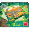 DINO Obrázkové kocky Jurský svet, 12 kociek