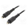 Kabel Toslink vidlice,z obou stran 1m černá Økab 5mm
