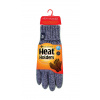 Dámske Heat Holders termo rukavice CABLE Farba: Modrá, Veľkosť: S/M
