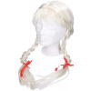 _Ostatní 1_ KARNEVAL Paruka blond s copánky *KARNEVALOVÝ DOPLNĚK*