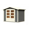 drevený domček KARIBU AMBERG 3 (9222) terragrau LG3505