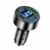 NABÍJAČKA do auta RYCHLÁ 4x USB PD QC3.0 USB C 66W telefón voltmeter