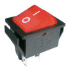TIPA Prepínač kolískový 2pol./4pin ON-OFF 250V/15A pros. červený