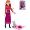MATTEL Panenka Anna Ledové Království (Frozen) set s vlčetem a doplňky