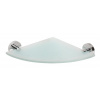 SAPHO XR603 X-Round E sklenená polička rohová 25 x 25 cm