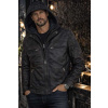 Max Original Leather Pánska kožená bunda PEDRO hood black (2XL 54-56) - Čierna - 2XL