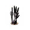 Berlingerhaus Black Rose Collection BH 2692 sada kuchynských nožov v otočnom stojane 8 dielna