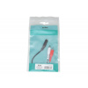 AV link redukcia 2x RCA samec - 1x Jack 3.5mm stereo samica, 0.2m