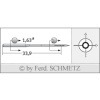 Strojové ihly pre priemyselné šijacie stroje Schmetz 16X231 60