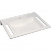 Geberit Publica - Umývadlo bezbariérové, 700x550x115 mm, bez prepadu, otvor na batériu, alpská biela 402170016