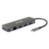 Rozbočovač USB-C DUB-2334, standard: USB 1.1, USB 2.0, USB 3.0 USB, počet portů USB: 4 Sběrnice USB 13.5 mm D-Link 35 mm