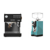 Ascaso Steel DUO PID, Black&Wood + Eureka Mignon Specialita, CR tiffany blue