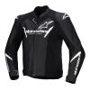 Bunda FASTER 3 AIRFLOW, ALPINESTARS (čierna/biela, veľ. 54)
