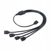 AKASA - RGB LED kabel-splitter- 50 cm AK-CBLD04-50BK