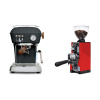 Ascaso Dream PID, Anthracite + Eureka Mignon Libra 65 All Purpose, CR ferrari red