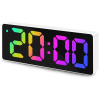 E-CLOCK GH0725 LED budík, digitálne hodiny, biela