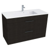 Kúpeľňová skrinka s umývadlom Jika Cube 62,3x100x43 cm dub tmavý H4536521763021